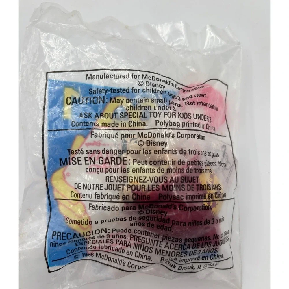 1998‎ Mulan McDonald's Happy Meal #1 LING SPINNING TOP Sealed